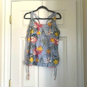 ModLi Calypsa Blue Floral Racerback Tankini